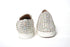 Christian Louboutin Roller Boat White Embellished Leather Women’s Flat Sneakers Shoes